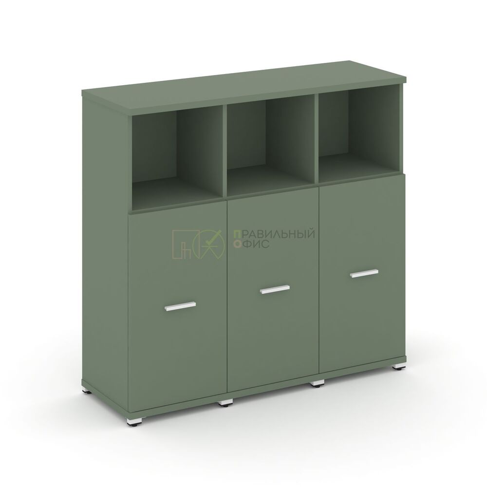 Шкаф три узкие секции, 3 ниши