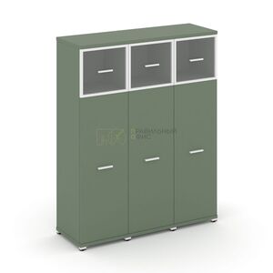 Шкаф три узкие секции, 4 ниши