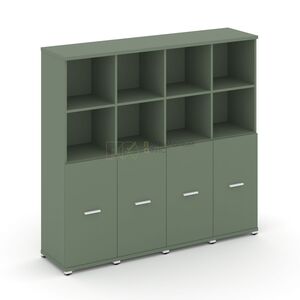 Шкаф четыре узкие секции, 4 ниши