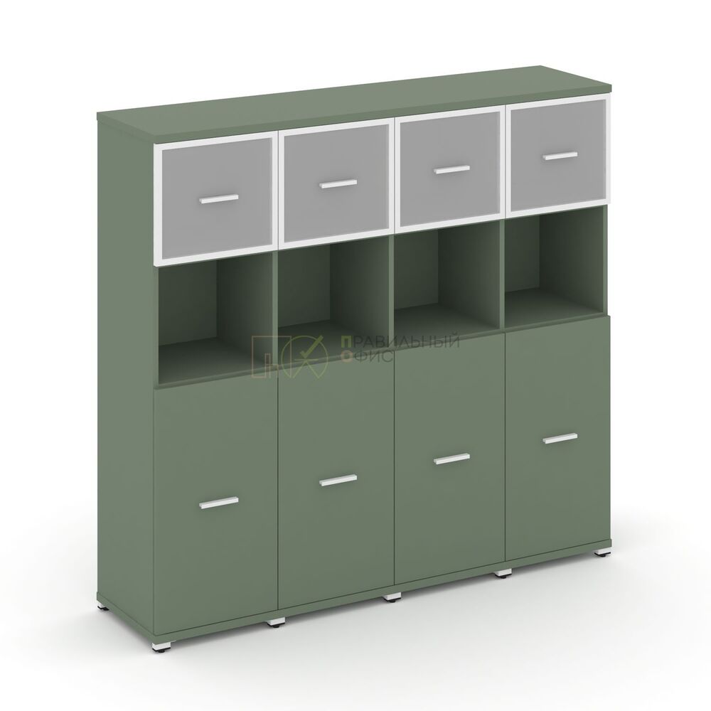 Шкаф четыре узкие секции, 4 ниши