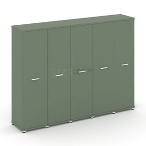 Шкаф пять узких секций, 4 ниши