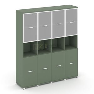 Шкаф четыре узкие секции, 5 ниш