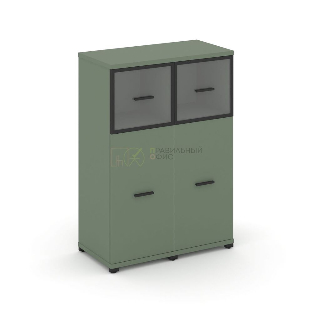 Шкаф две узкие секции, 3 ниши