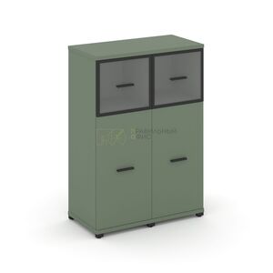 Шкаф две узкие секции, 3 ниши