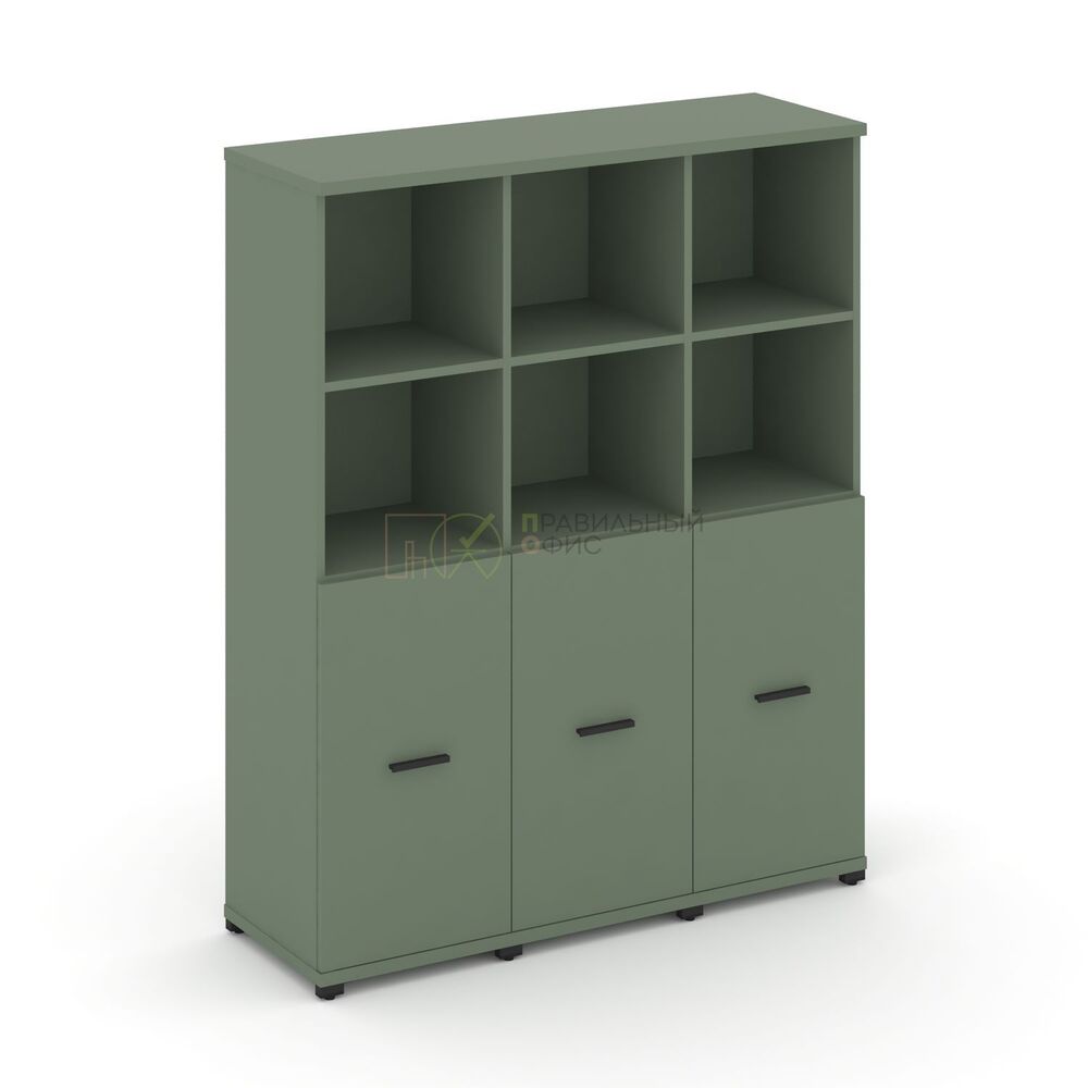 Шкаф три узкие секции, 4 ниши