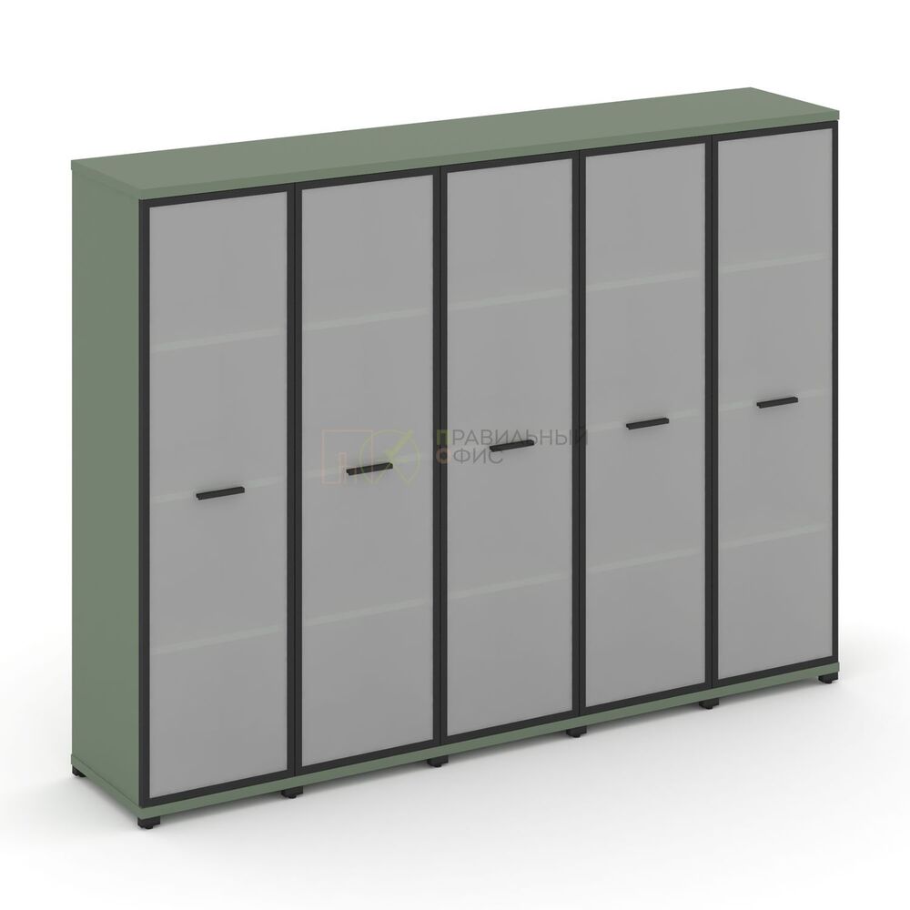 Шкаф пять узких секций, 4 ниши