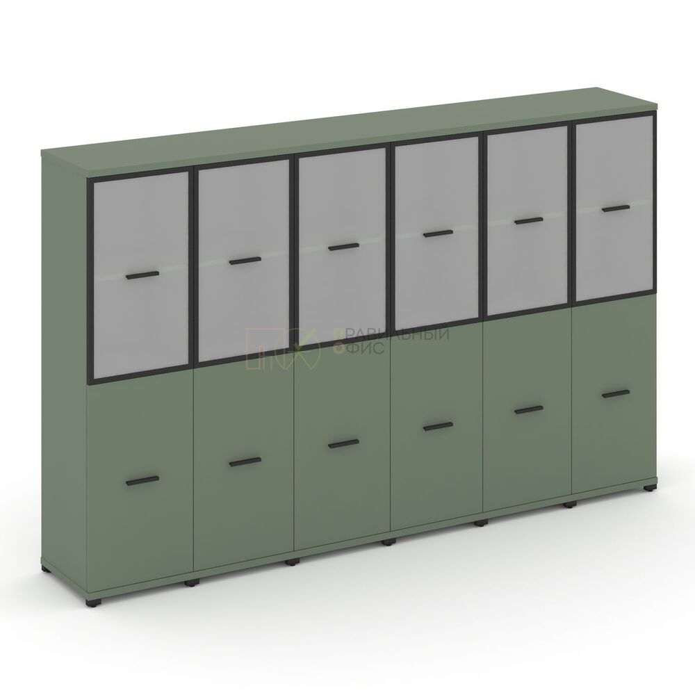 Шкаф шесть узких секций, 4 ниши