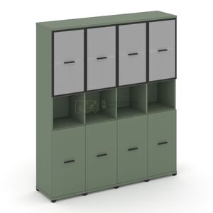 Шкаф четыре узкие секции, 5 ниш