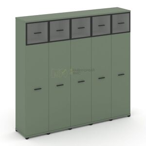 Шкаф пять узких секций, 5 ниш