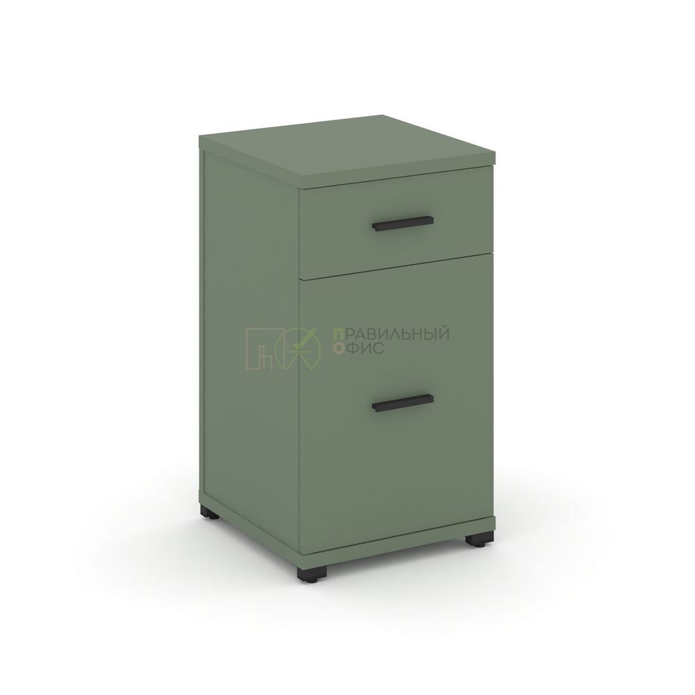 Тумба опорная/приставная 1 ящик + 1 распашной фасад