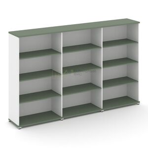 Стеллаж три широкие секции, 4 ниши