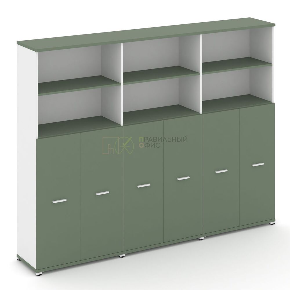 Шкаф три широкие секции, 5 ниш