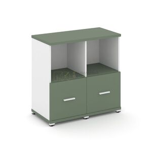 Шкаф две узкие секции, 2 ниши