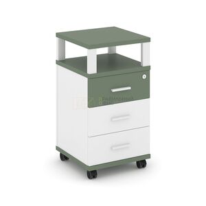 Тумба мобильная 3 ящика с надставкой