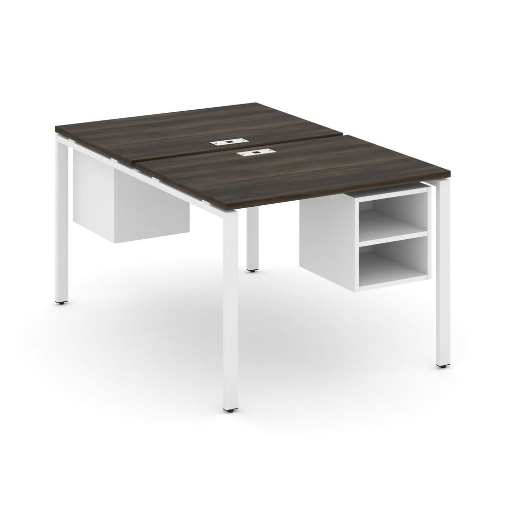 Рабочая станция двухсторонняя с подвесными тумбами на 2 места