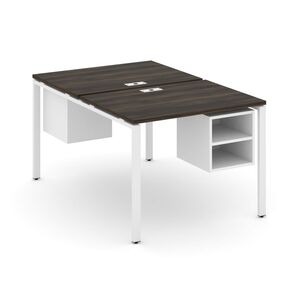 Рабочая станция двухсторонняя с подвесными тумбами на 2 места