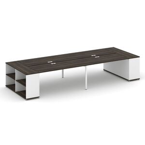 Рабочая станция с опорными стеллажами