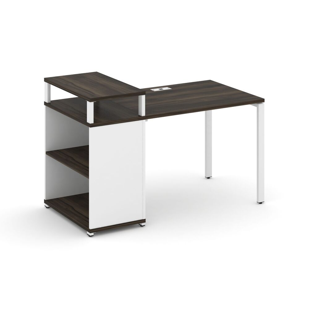 Стол рабочий с опорным стеллажом с верхним горизонтом