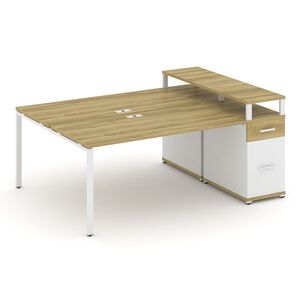 Рабочая станция с одной опорной тумбой