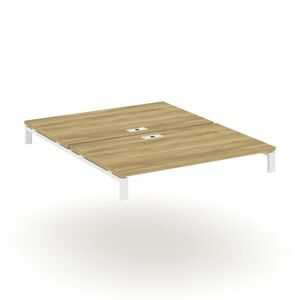 Двойной стол надставка на две опорные тумбы