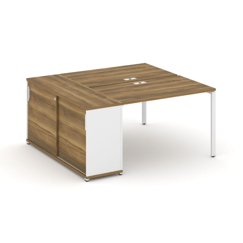 Рабочая станция с опорным шкафом купе