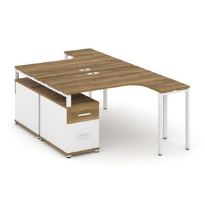 Рабочая станция с двойной опорной тумбой