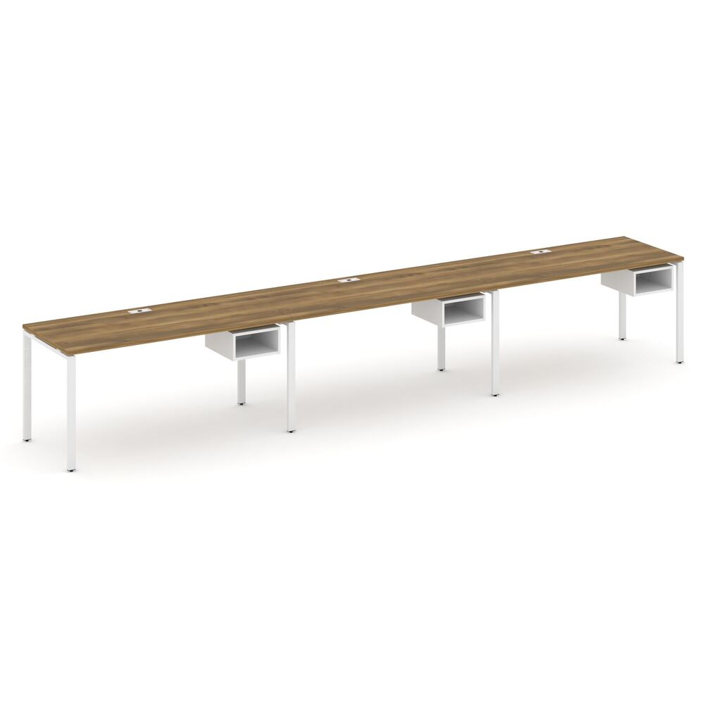 Рабочая станция односторонняя с подвесными тумбами на 3 места