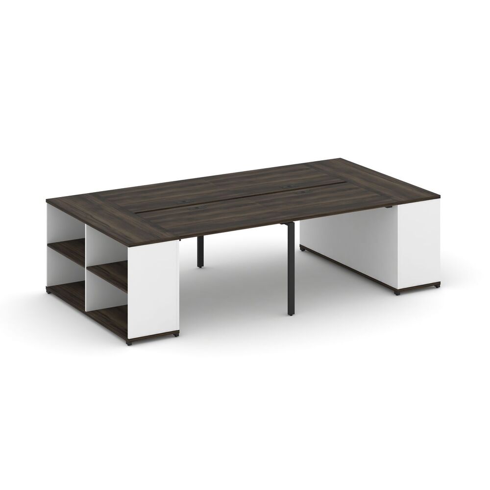 Рабочая станция с опорными стеллажами