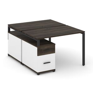 Рабочая станция на 2 места с двухсторонней опорной тумбой