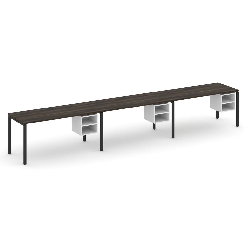 Рабочая станция односторонняя с подвесными тумбами на 3 места