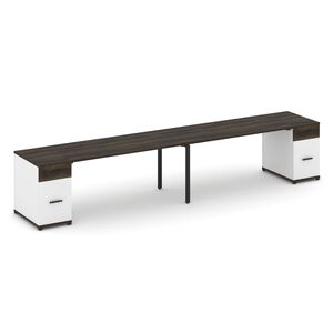 Рабочая станция на 2 места с двумя опорными тумбами