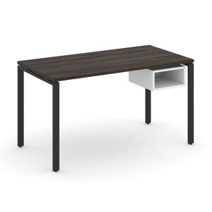 Стол рабочий с подвесной тумбой с одной открытой нишей