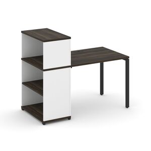 Стол рабочий с опорным стеллажом с надставкой низкой