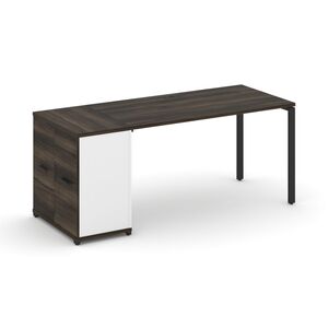 Стол рабочий с опорным распашным шкафом
