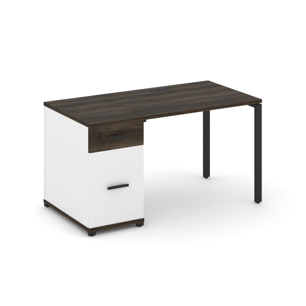 Стол рабочий с одной опорной тумбой