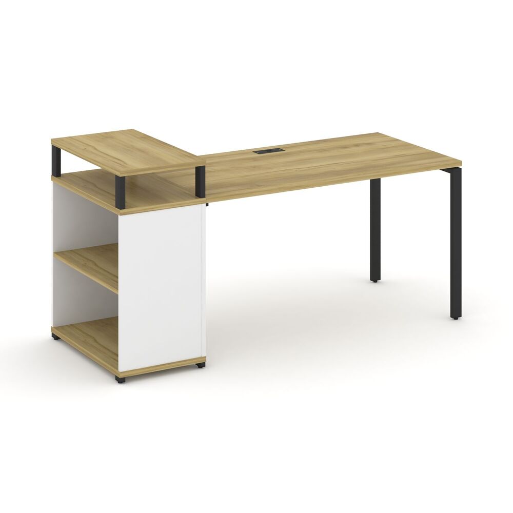 Стол рабочий с опорным стеллажом с верхним горизонтом