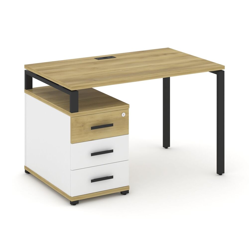 Стол письменный с одной опорной тумбой