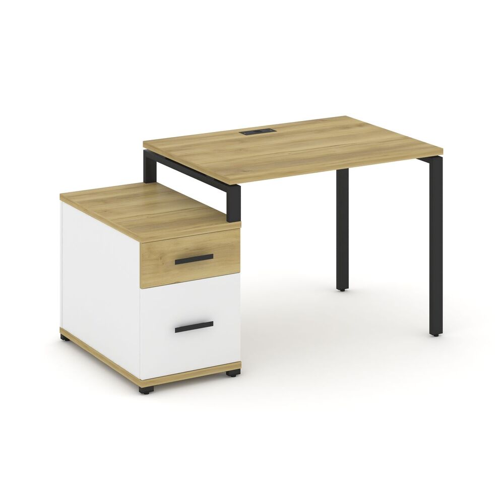 Стол письменный с одной опорной тумбой