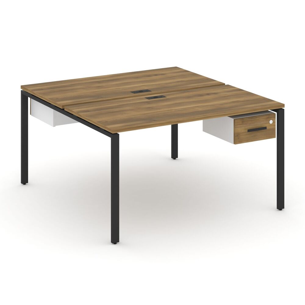 Рабочая станция двухсторонняя с подвесными тумбами на 2 места