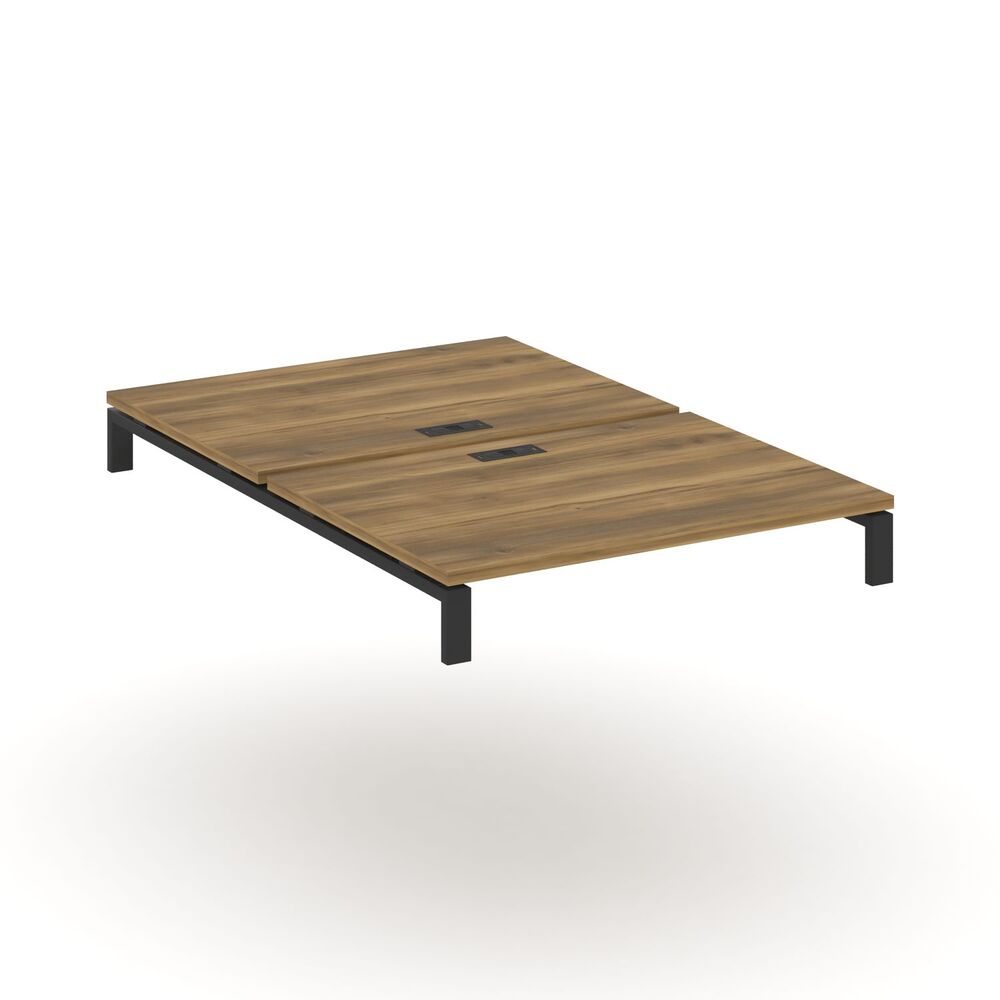 Двойной стол надставка на две опорные тумбы