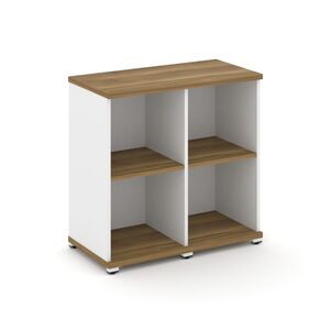 Стеллаж две узкие секции, 2 ниши