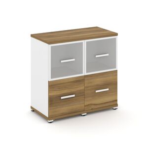 Шкаф две узкие секции, 2 ниши