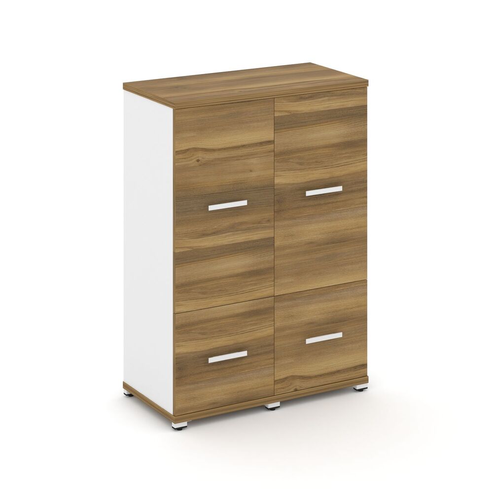 Шкаф две узкие секции, 3 ниши