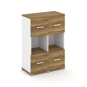 Шкаф две узкие секции, 3 ниши