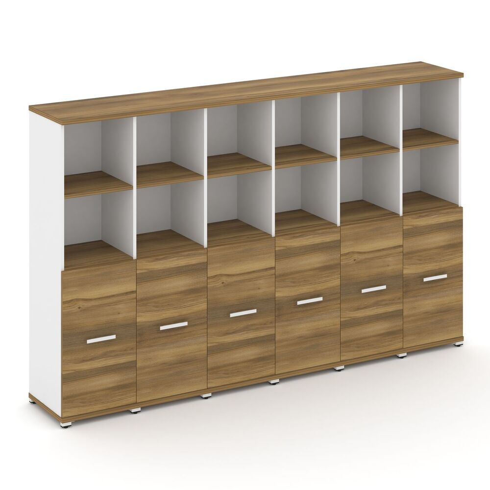 Шкаф шесть узких секций, 4 ниши