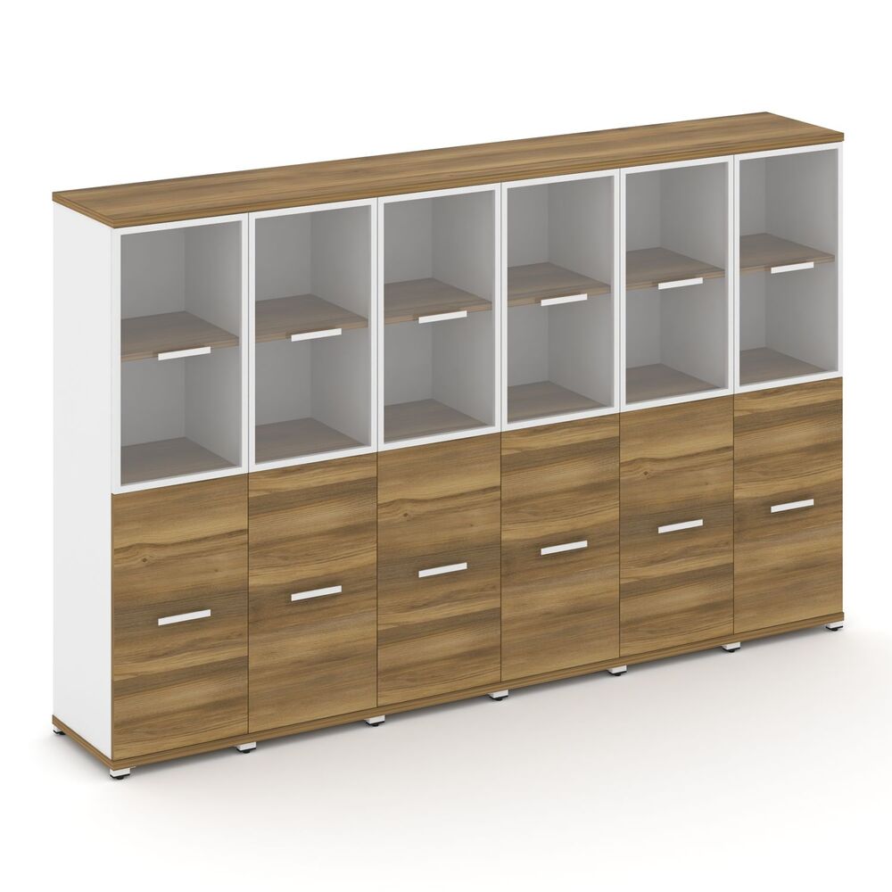 Шкаф шесть узких секций, 4 ниши