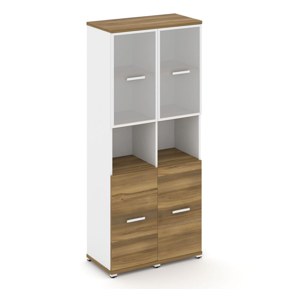 Шкаф две узкие секции, 5 ниш