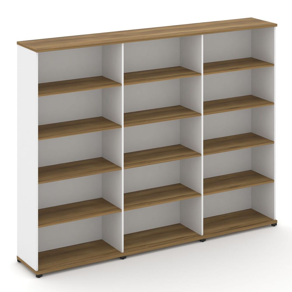 Стеллаж три широкие секции, 5 ниш