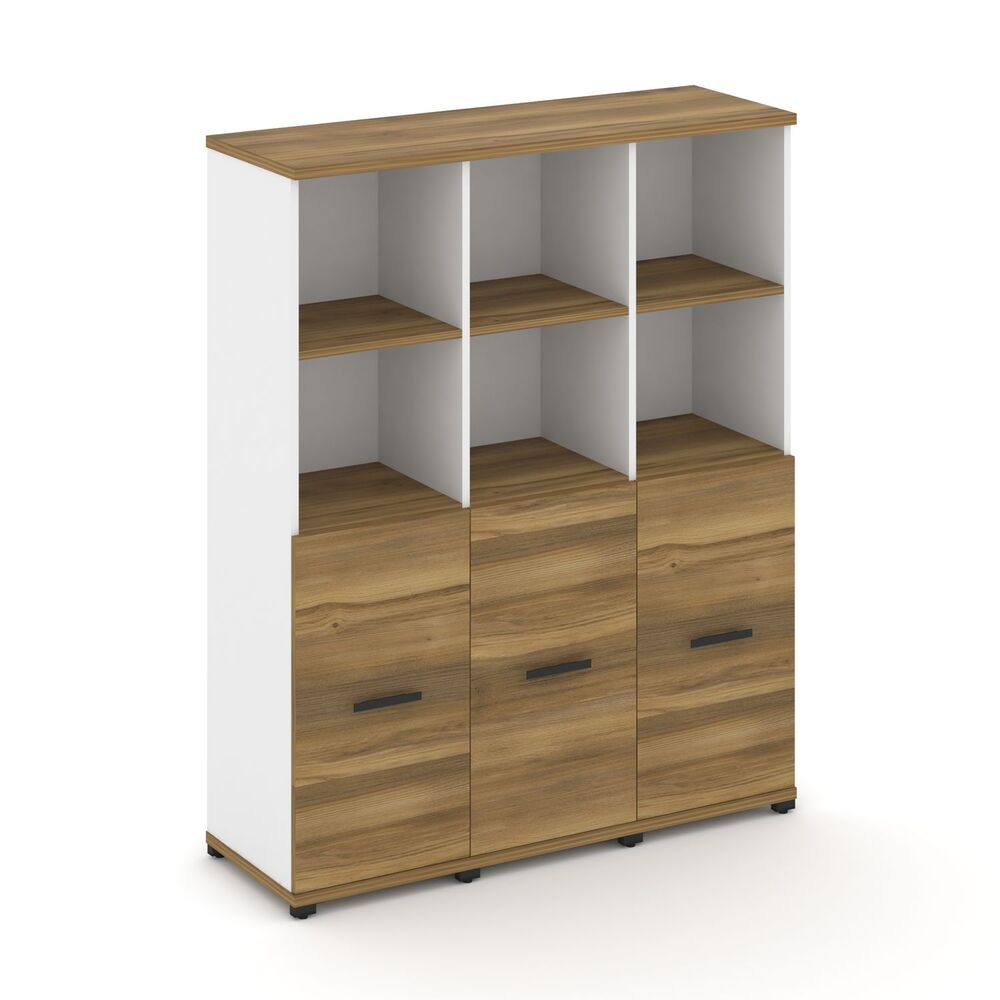 Шкаф три узкие секции, 4 ниши