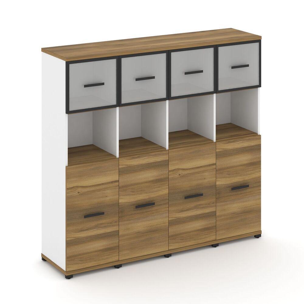 Шкаф четыре узкие секции, 4 ниши